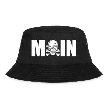 MOIN TOTENKOPF Welcome Northern Germany - Bucket Hat - black - Front - Lela (165cm)