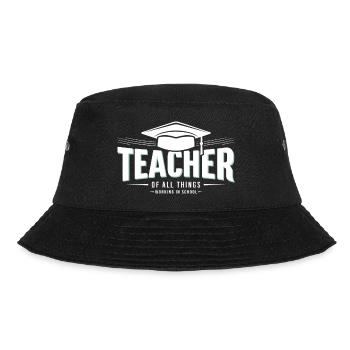 Teacher Teacher School Profession - Bucket Hat - black - Front - Lela (165cm)