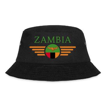 Ich liebe Sambia, Eleganz Stil Design T-Shirt - Bucket Hat - Schwarz - Vorne - Lela (165cm)