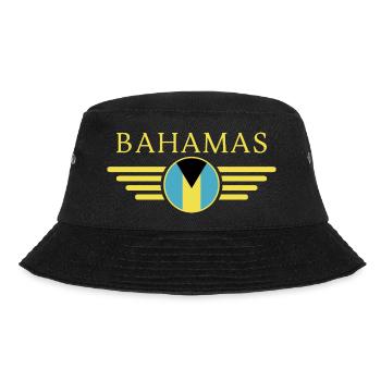Ich liebe Bahamas, Eleganz Stil Design T-Shirt - Bucket Hat - Schwarz - Vorne - Lela (165cm)