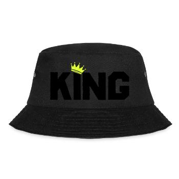 king - Bucket Hat - Schwarz - Vorne - Lela (165cm)