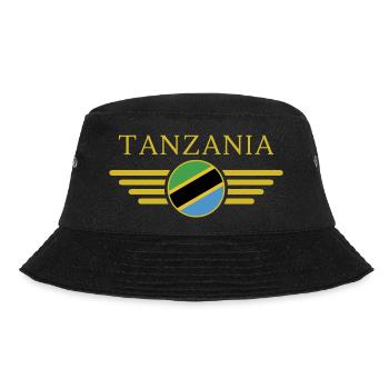Ich liebe Tansania, Eleganz Stil Design T-Shirt - Bucket Hat - Schwarz - Vorne - Lela (165cm)