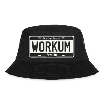 T-shirt Workum, Friesland, Holland, Ijsselmeer - Bucket Hat - black - Front - Lela (165cm)