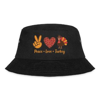 Thanksgiving Paix Amour Turquie - Bob - noir - Devant - Lela (165cm)