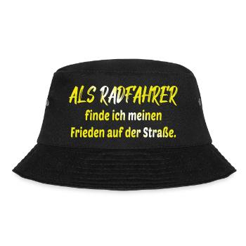 Bicycle Bicycle Bicycle Bike Biker Mountain Bike - Bucket Hat - black - Front - Lela (165cm)