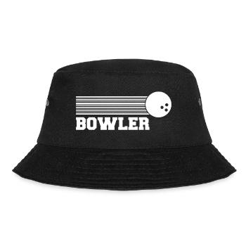 Bowler Bowling League Bowlers - Bucket Hat - black - Front - Lela (165cm)