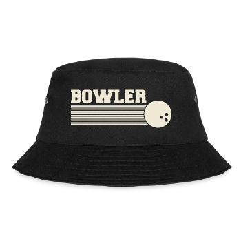 Bowler Bowling League Bowlers - Bucket Hat - black - Front - Lela (165cm)