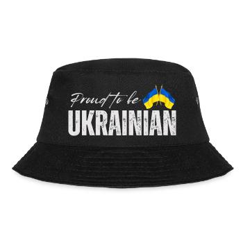 Stolzer Ukrainer, ich liebe die Ukraine - Bucket Hat - Schwarz - Vorne - Lela (165cm)