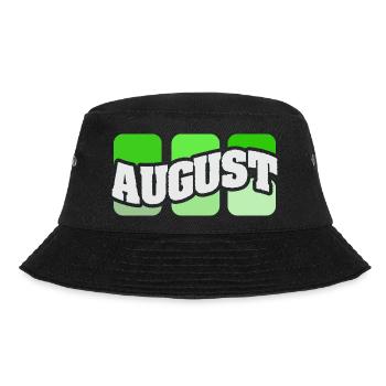 Name August - Bucket Hat - Schwarz - Vorne - Lela (165cm)