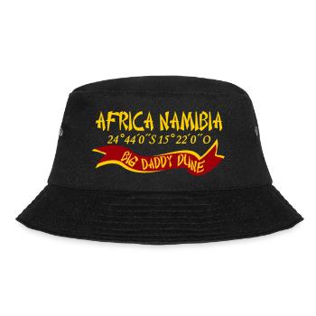 Africa Namibia, Big Daddy Dune, coordinates - Bucket Hat - black - Front - Lela (165cm)