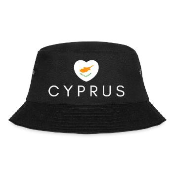 Cœur avec le drapeau chypriote, j’aime Chypre - Bob - noir - Devant - Lela (165cm)