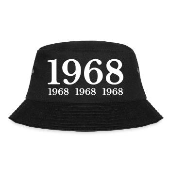 1968 - Bucket Hat - Schwarz - Vorne - Lela (165cm)