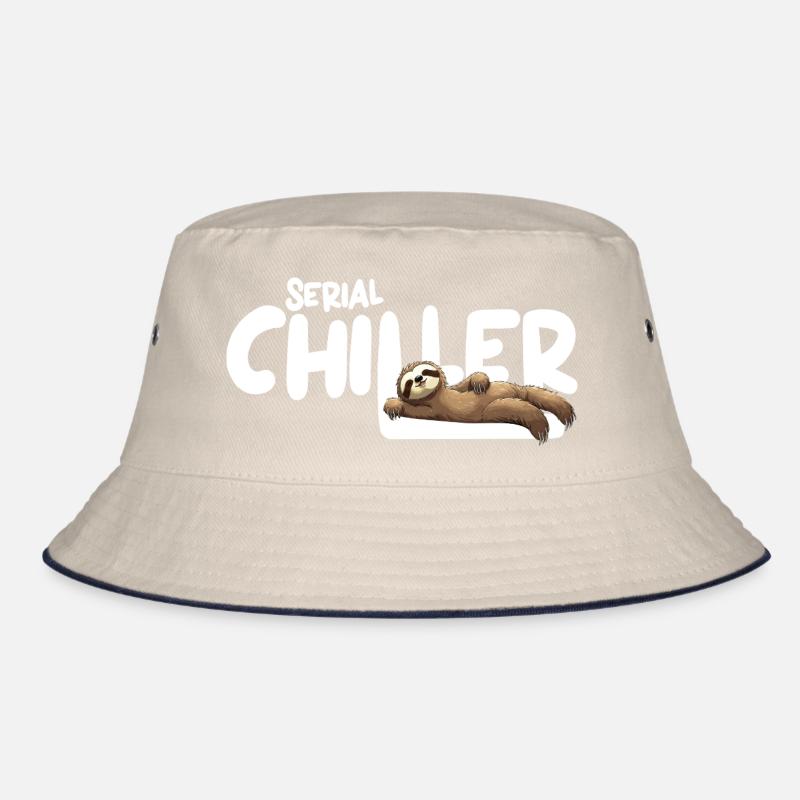 Faultier Serial Chiller – Lustiges Sloth Tee Bucket Hat