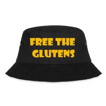 Free the glutens - Bucket Hat - black - Front - Lela (165cm)