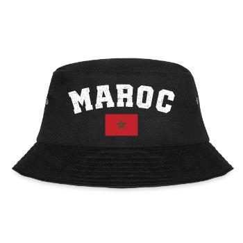 Maroc drapeau L'Équipe du Maroc - Bob - noir - Devant - Lela (165cm)