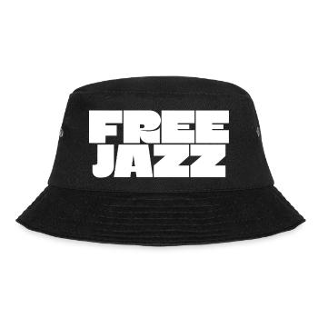 Free Jazz fettes Logo - Bucket Hat - Schwarz - Vorne - Lela (165cm)