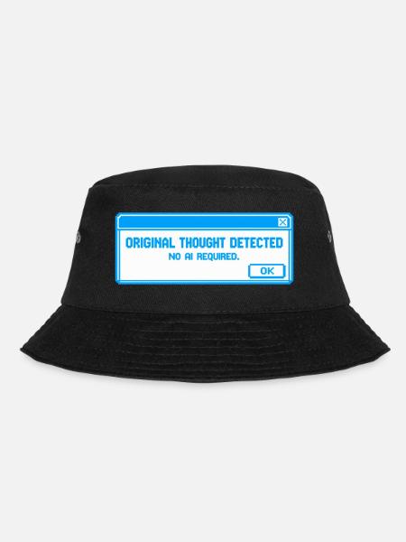 Ursprünglicher Gedanke erkannt – Anti-KI-Schlam - Bucket Hat - Schwarz