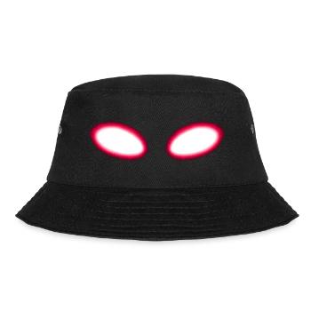 Laser Augen Krypto Bitcoin Meme Lustig Laseraugen - Bucket Hat - Schwarz - Vorne - Lela (165cm)