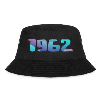 1962 Geburtstagsgeschenk Vintage 1962 Retro 1962 - Bucket Hat - Schwarz - Vorne - Lela (165cm)
