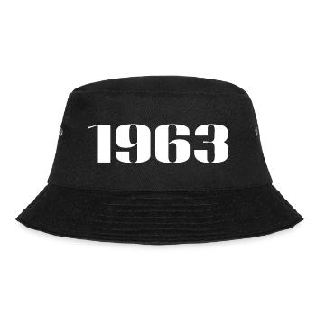 1963 - Gift born in 1963 - Bucket Hat - black - Front - Lela (165cm)
