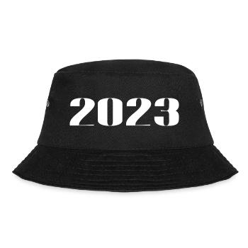 2023 - Geschenk geboren im Jahr 2023 - Bucket Hat - Schwarz - Vorne - Lela (165cm)