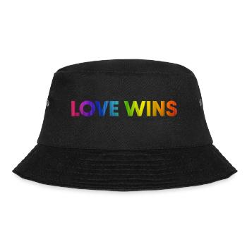 Love wins - Bucket Hat - black - Front - Lela (165cm)
