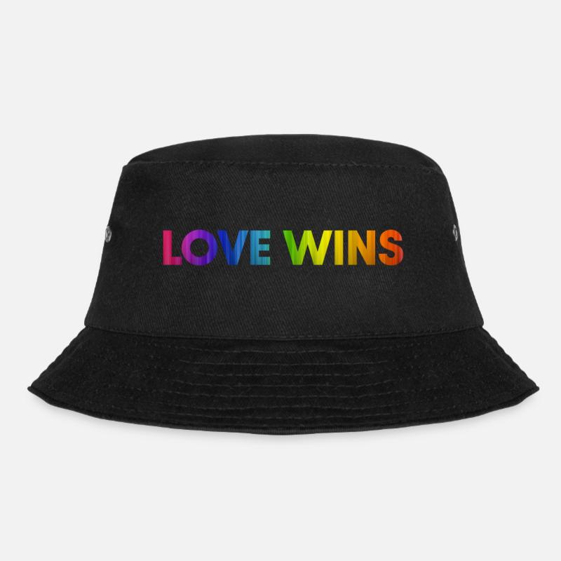 Love Wins - Bucket Hat - Schwarz