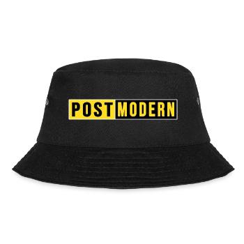 post postbote flaschenpost postmodern - Bucket Hat - Schwarz - Vorne - Lela (165cm)