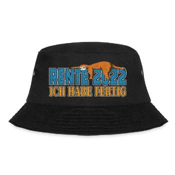 Rente 2022 ich habe fertig Rentner - Bucket Hat - Schwarz - Vorne - Lela (165cm)