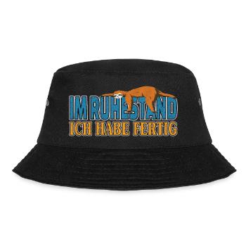 Im Ruhestand ich habe fertig Rentner - Bucket Hat - Schwarz - Vorne - Lela (165cm)