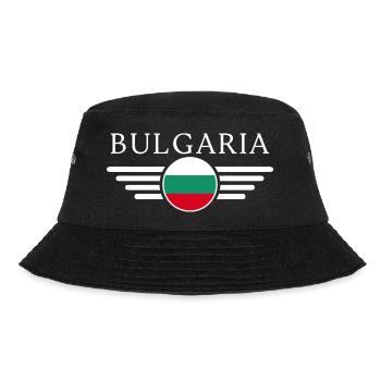 Bulgaria T-Shirt: Charm in Every Stitch - Bucket Hat - black - Front - Lela (165cm)