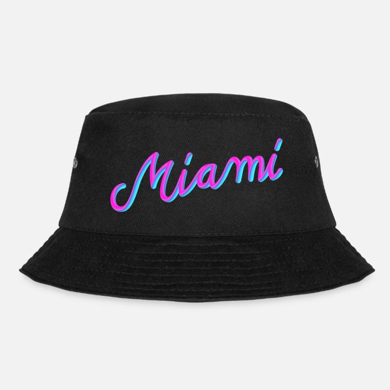 Miami - Bucket Hat - Schwarz