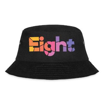 Eight - 8 Years Old Birthday, 8 Year Anniversary - Bucket Hat - black - Front - Lela (165cm)