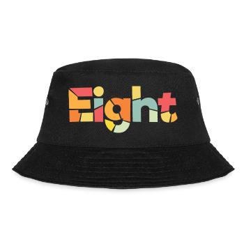 Eight - 8 Years Old Birthday, 8 Year Anniversary - Bucket Hat - black - Front - Lela (165cm)