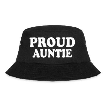 Proud auntie - Bucket Hat - black - Front - Lela (165cm)