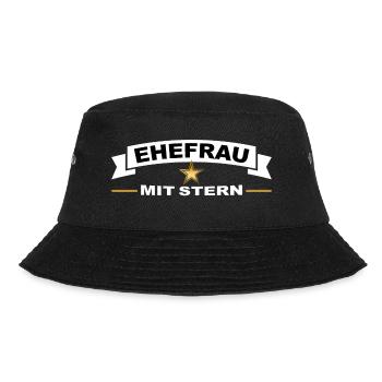 Beste Ehefrau mit Stern - Bucket Hat - Schwarz - Vorne - Lela (165cm)