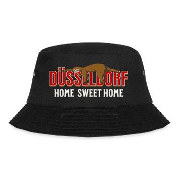 Düsseldorf Home sweet home Faultier Heimt - Bucket Hat - Schwarz - Vorne - Lela (165cm)