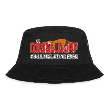 Düsseldorf Home sweet home Faultier Heimt - Bucket Hat - Schwarz - Vorne - Lela (165cm)