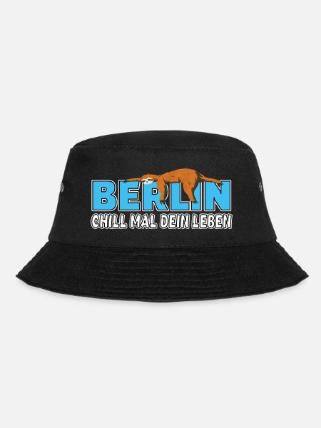 Berlin Home sweet home Faultier Heimt - Bucket Hat - Schwarz