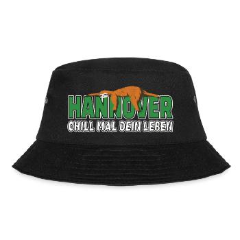 Hannover chill mal dein Leben Faultier Heimat - Bucket Hat - Schwarz - Vorne - Lela (165cm)
