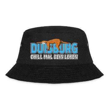 Duisburg chill mal dein Leben Faultier Heimat - Bucket Hat - Schwarz - Vorne - Lela (165cm)