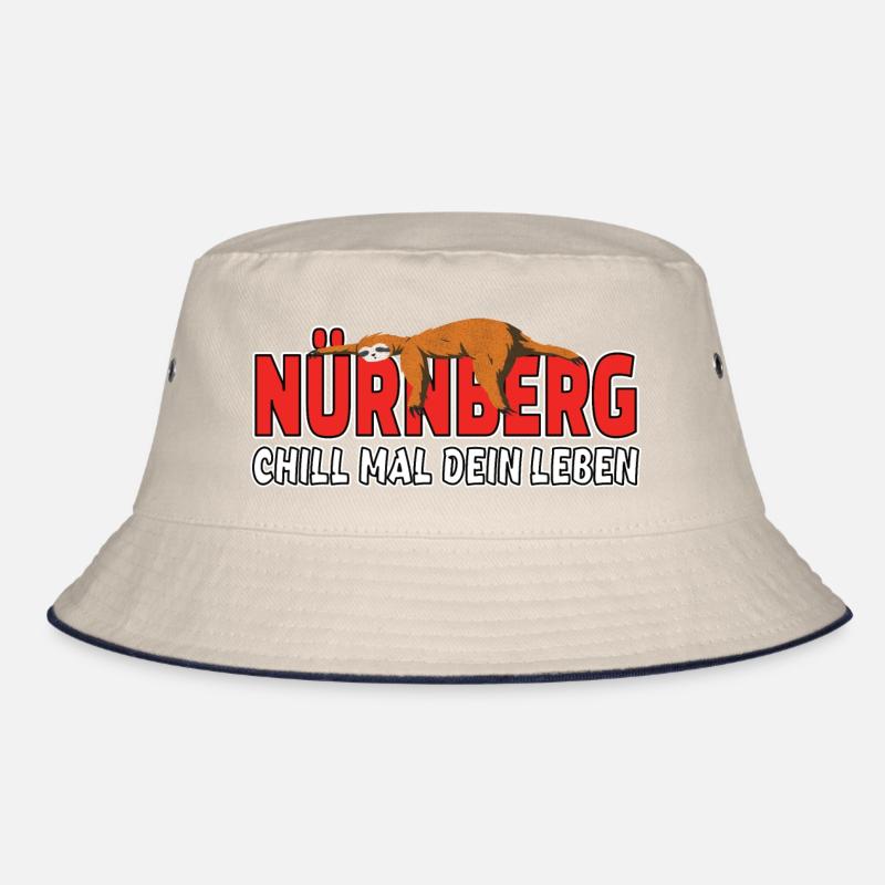 Nürnberg chill mal dein Leben Faultier Heimat Bucket Hat