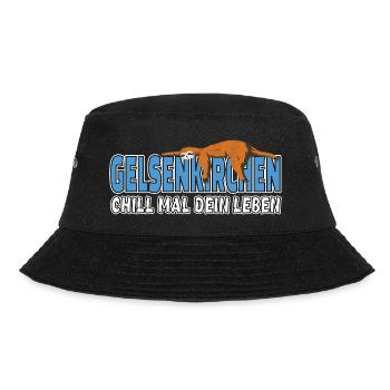 Gelsenkirchen chill mal dein Leben Faultier Heimat - Bucket Hat - Schwarz - Vorne - Lela (165cm)
