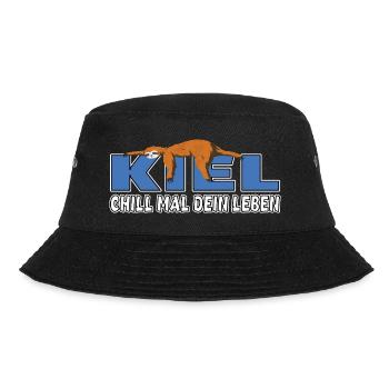 Kiel chill mal dein Leben Faultier Heimat - Bucket Hat - Schwarz - Vorne - Lela (165cm)
