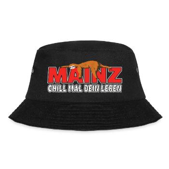 Mainz chill mal dein Leben Faultier Heimat - Bucket Hat - Schwarz - Vorne - Lela (165cm)
