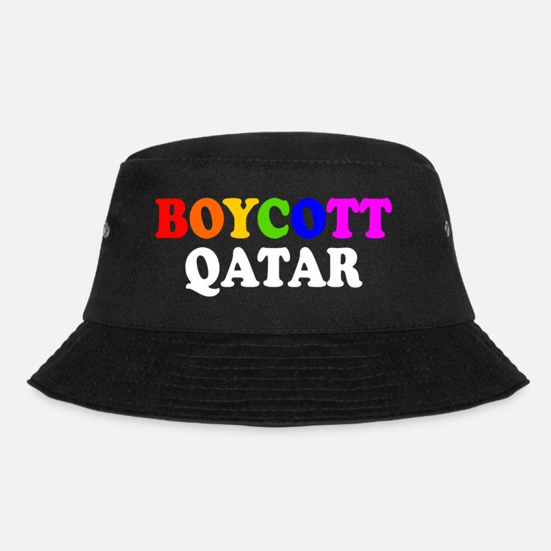 Boycott qatar - Bucket Hat - Schwarz