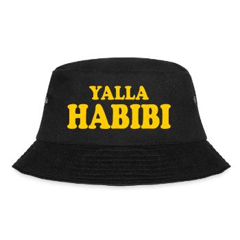 Yalla habibi - Bucket Hat - Schwarz - Vorne - Lela (165cm)
