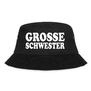 Grosse schwester - Bucket Hat - Schwarz - Vorne - Lela (165cm)