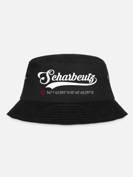 Scharbeutz Koordinaten - Bucket Hat - Schwarz