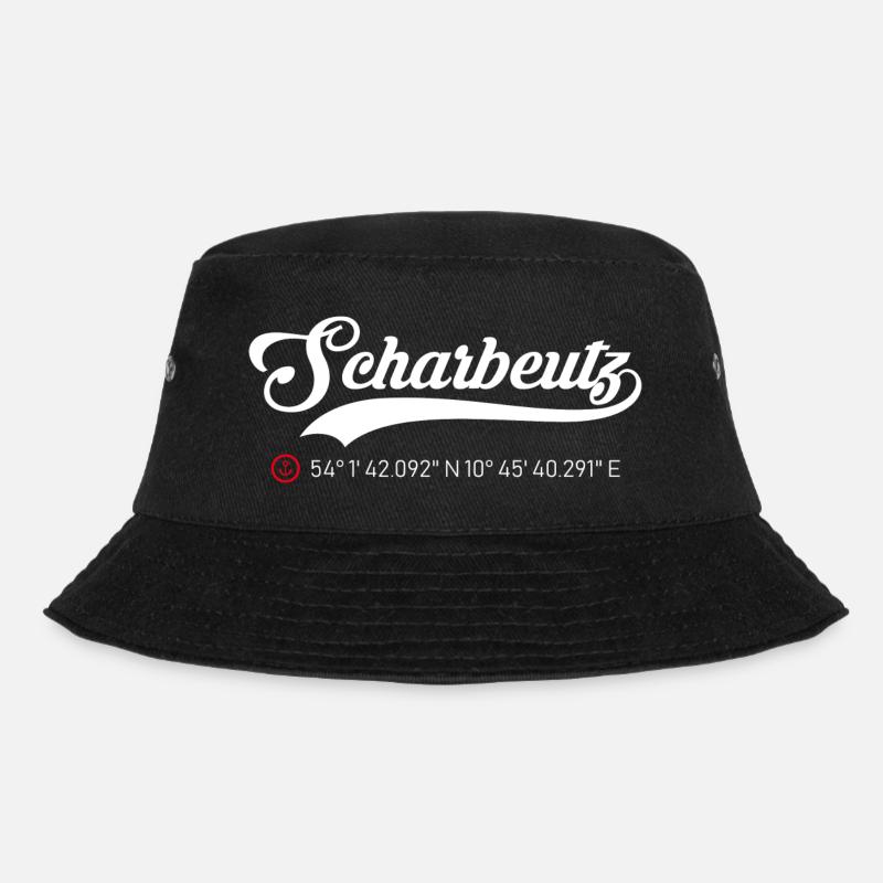 Scharbeutz Koordinaten - Bucket Hat - Schwarz